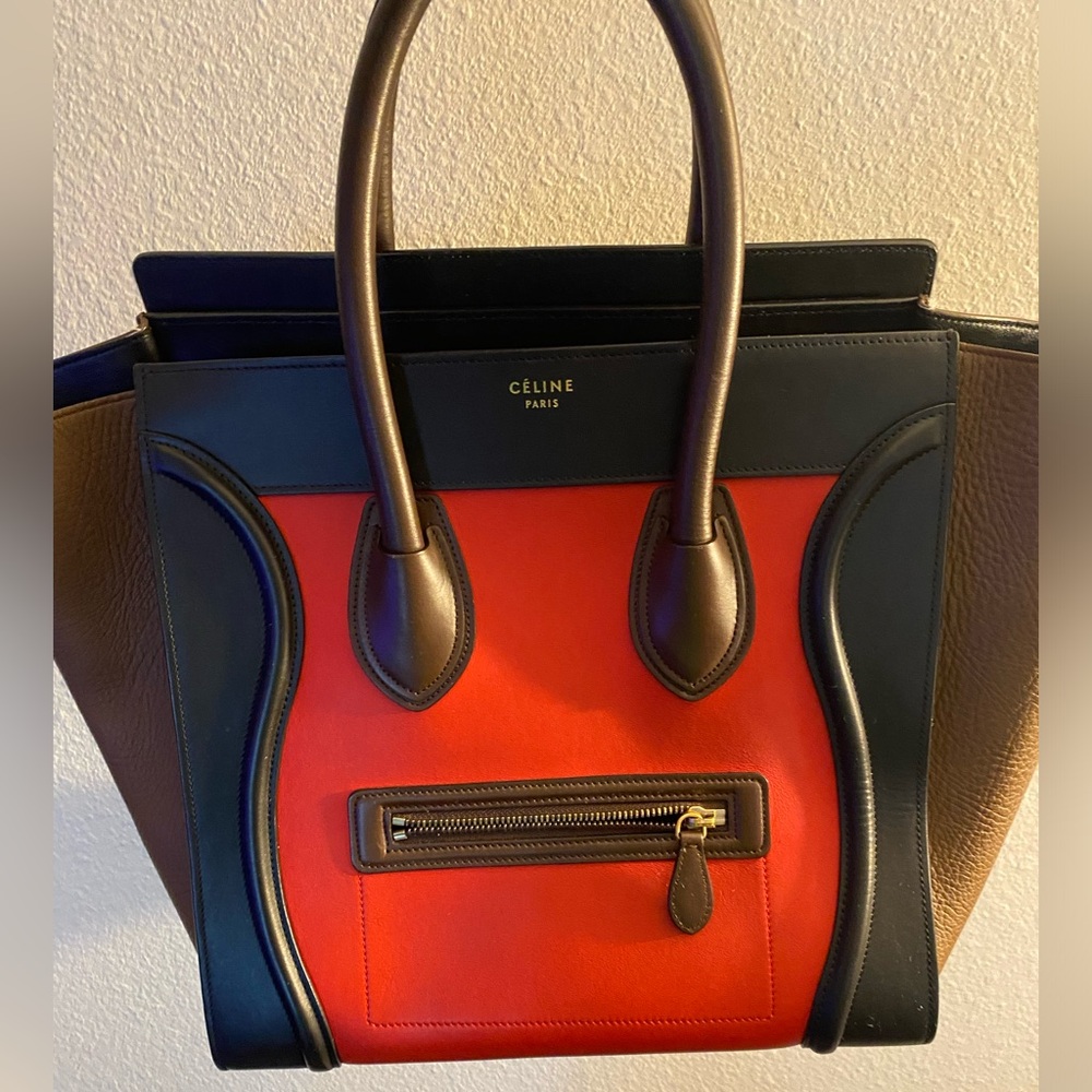Red and Black Celine Bag